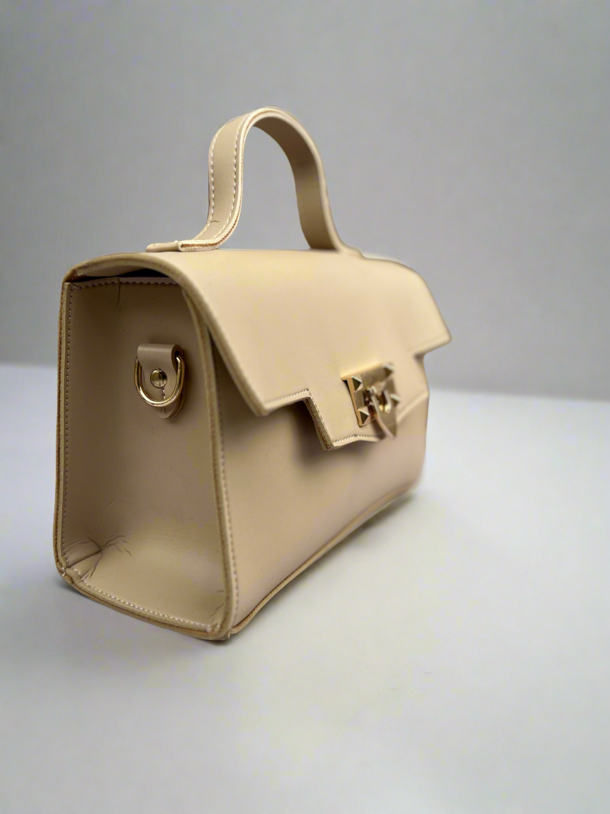 Aurum Chic Crossbody Bag “Sandy Beige”