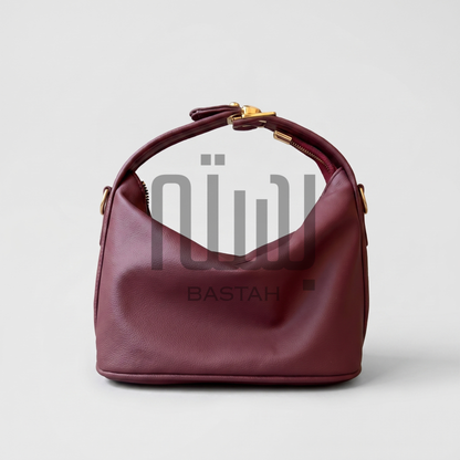 Noir Hobo Bag "Dark Wine"