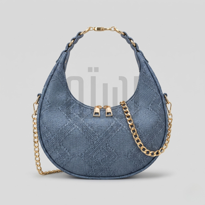 The Dune Crescent Bag — Slate