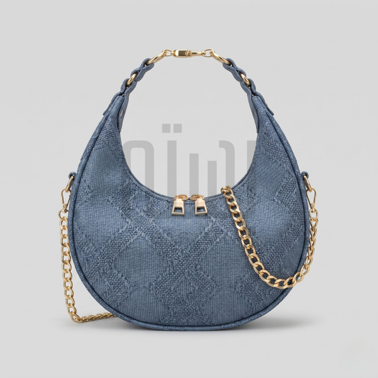 The Dune Crescent Bag — Slate