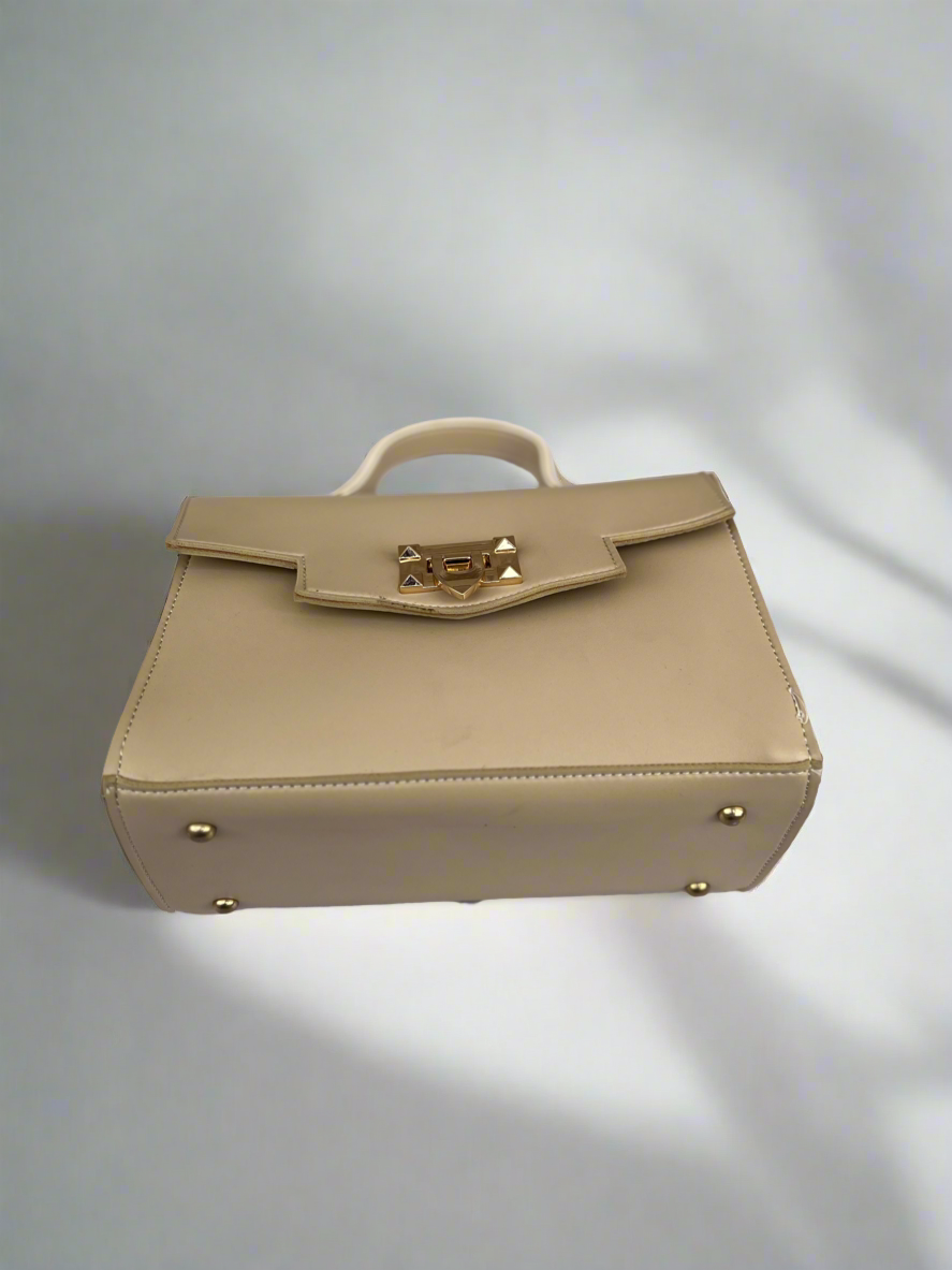 Aurum Chic Crossbody Bag “Sandy Beige”