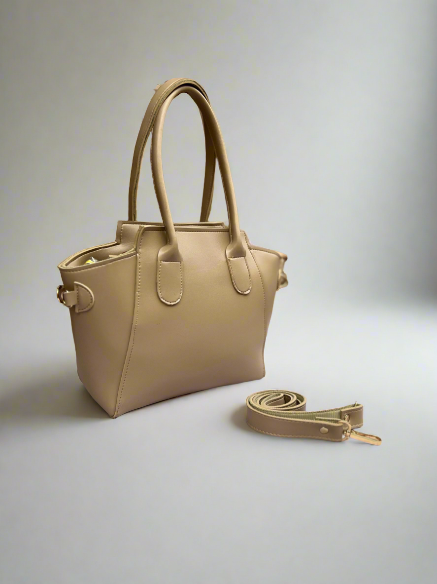 Petite Satchel Purse “Sandy Beige”