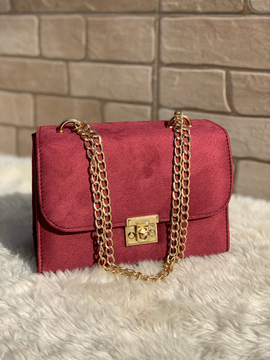 Alcan Chic Crossbody Bag “Cardinal Red”