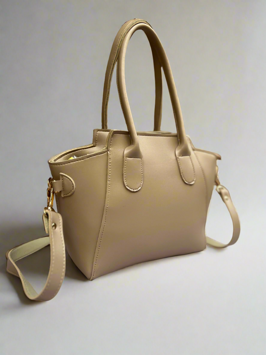 Petite Satchel Purse “Sandy Beige”