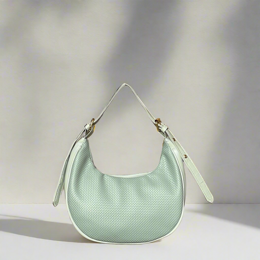 Duchess Textured Hobo Bag “Baby Blue”