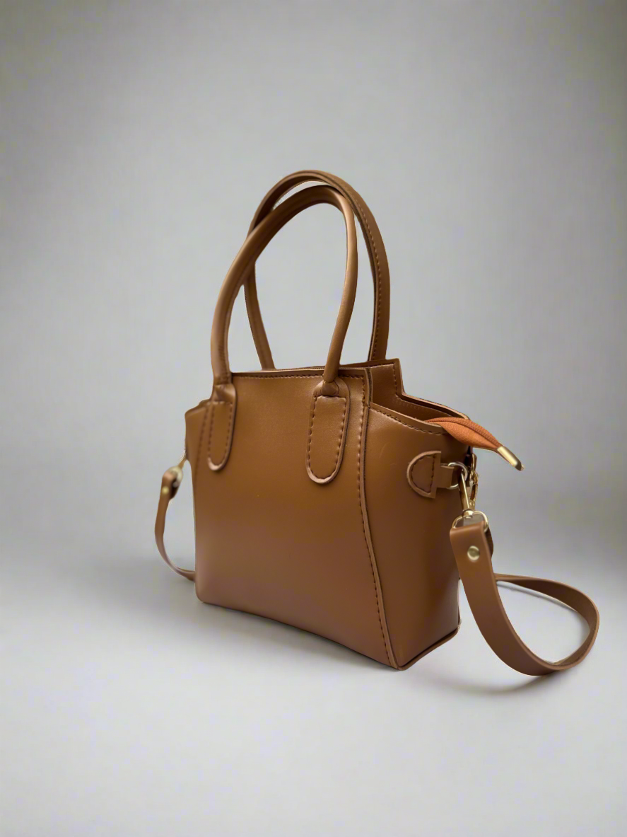 Petite Satchel Purse “Tawny Brown”