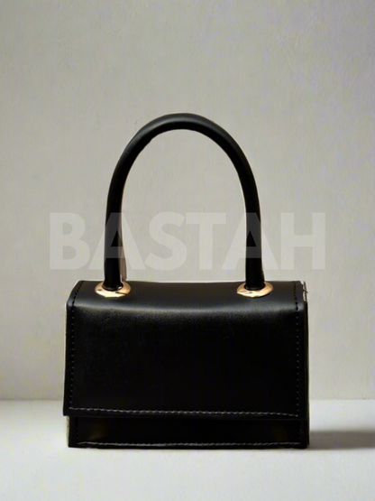 Mini Muse Top Handle Crossbody Bag “Black”