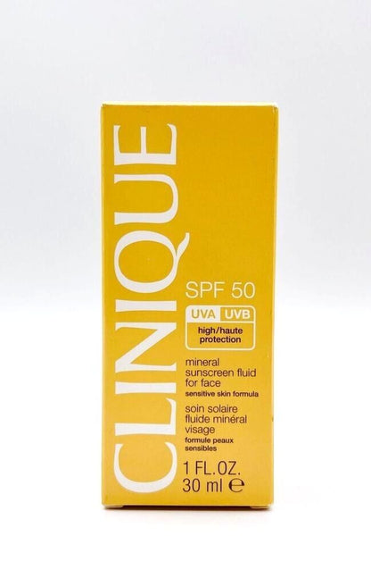 Clinique SPF 50 Mineral Sunscreen Fluid For Face 30ml