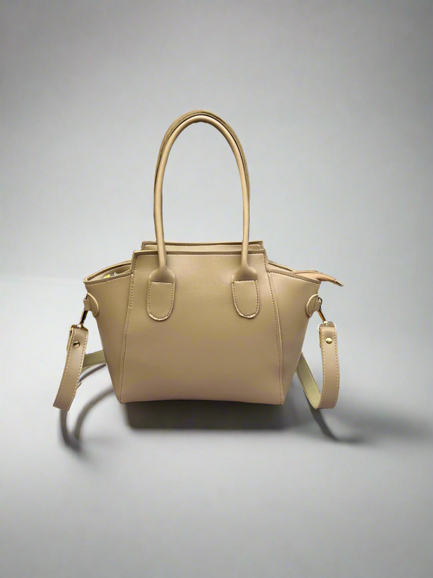 Petite Satchel Purse “Sandy Beige”