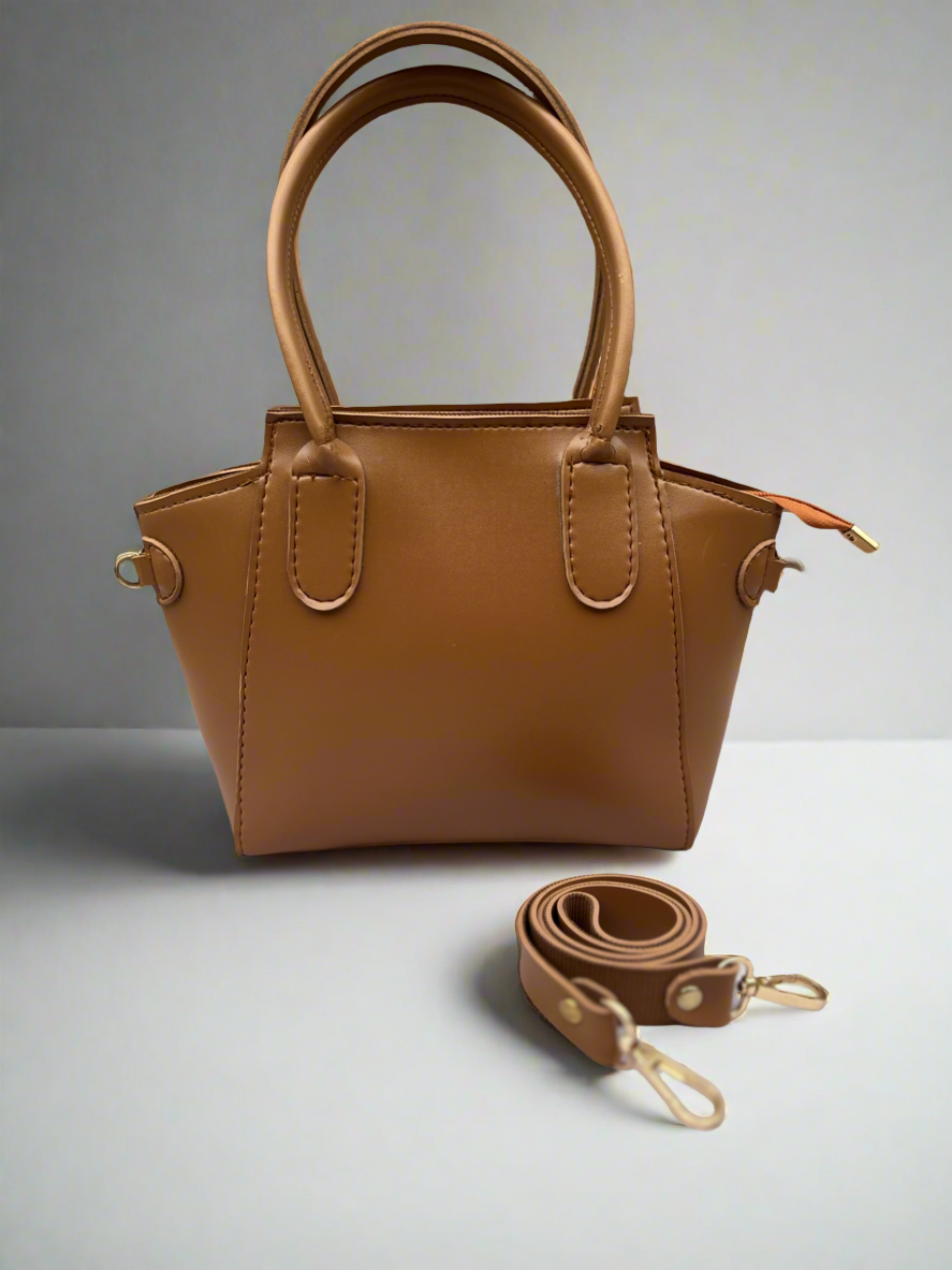 Petite Satchel Purse “Tawny Brown”