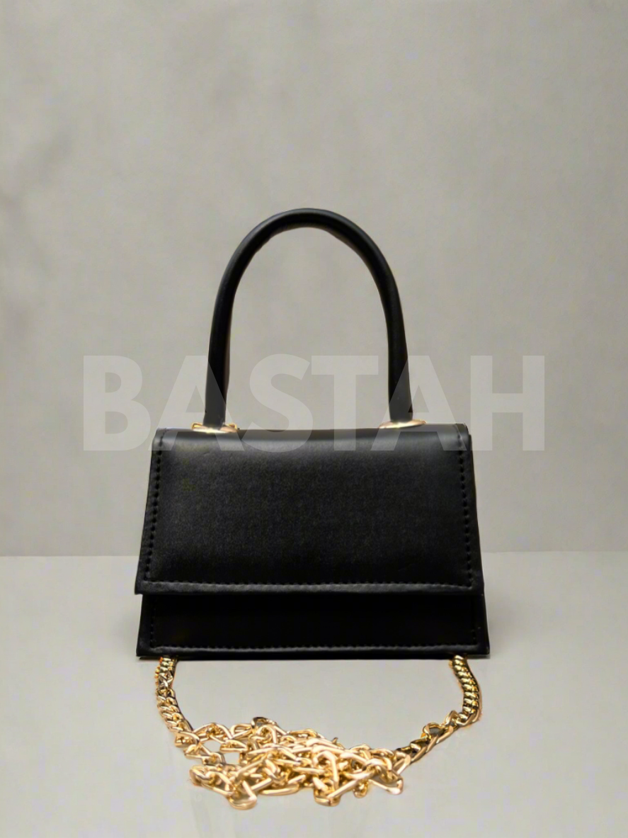 Mini Muse Top Handle Crossbody Bag “Black”