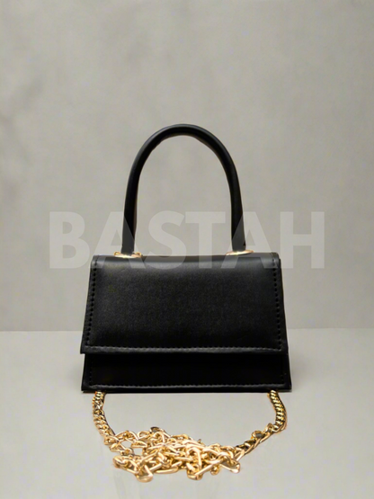 Mini Muse Top Handle Crossbody Bag “Black”